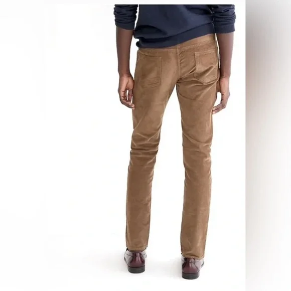 J. Crew 484 Slim Corduroy Tan Brown Pants - Picture 2 of 4